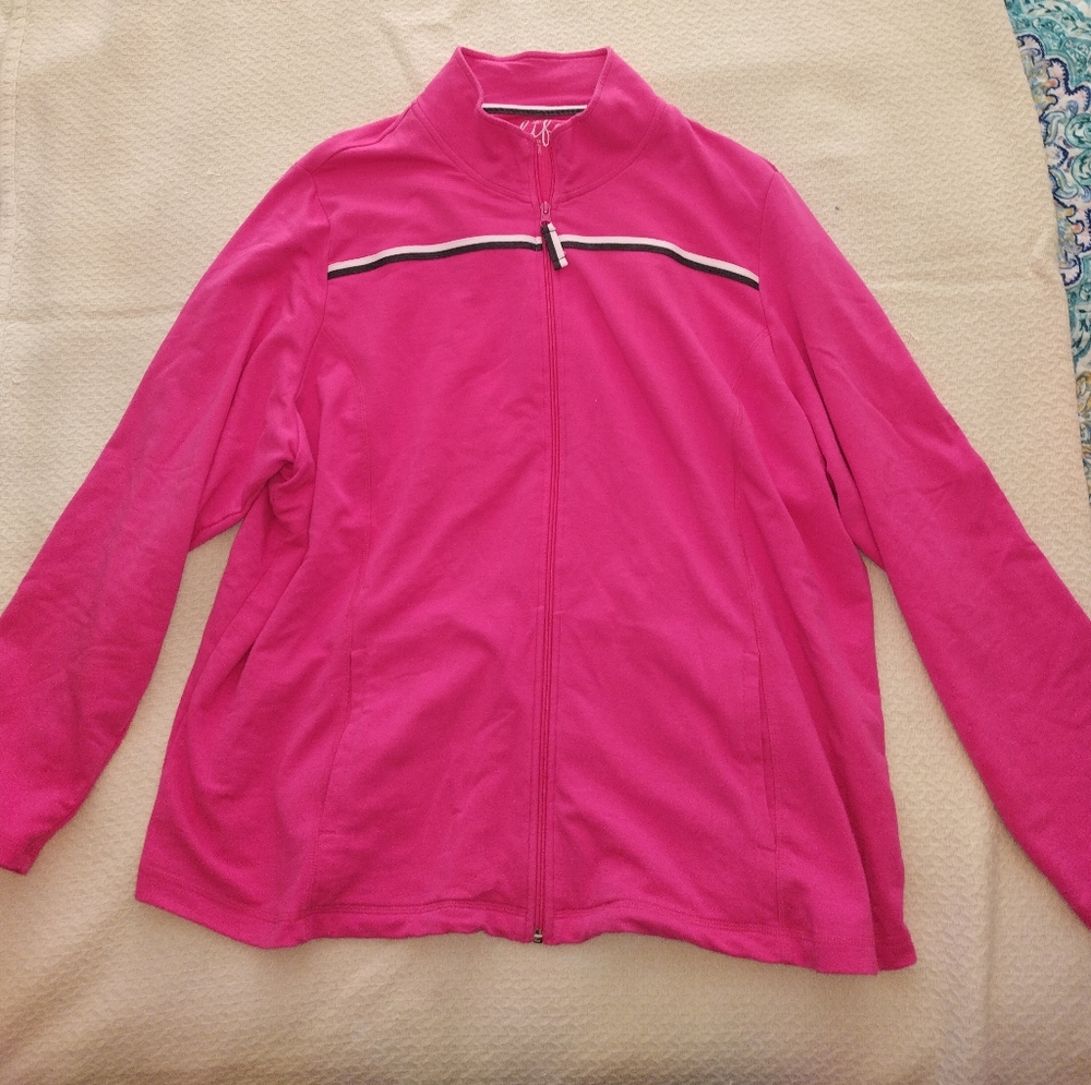 Pink Zip Up Sweatshirt